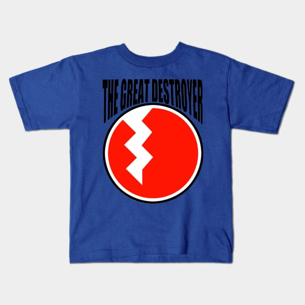 The Great Destroyer Kids T-Shirt by The Family Plot